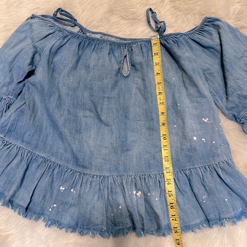 NWT denim top - Picture 8 of 9